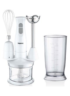 Buy Hand Blender Set 500.0 ml 300.0 W HB 3207 White/Silver in Saudi Arabia