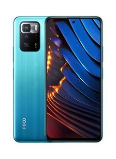 اشتري هاتف بوكو X3 GT ثنائي الشريحة بذاكرة رام سعة 8 جيجابايت وذاكرة داخلية سعة 256 جيجابايت ويدعم تقنية 5G، لون أزرق ويف - إصدار عالمي في الامارات