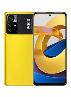 اشتري هاتف بوكو M4 برو ثنائي الشريحة بذاكرة رام سعة 6 جيجابايت وذاكرة داخلية سعة 128 جيجابايت ويدعم تقنية 5G - إصدار عالمي، لون أصفر في الامارات