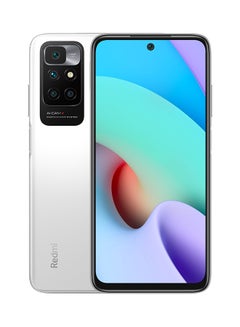 اشتري هاتف ريدمي 10 لعام 2022 ثنائي الشريحة بلون أبيض بيبل بذاكرة رام سعة 6 جيجابايت و128 جيجابايت بتقنية 4G - الإصدار العالمي في الامارات