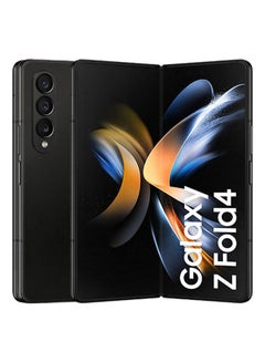 Buy Galaxy Z Fold 4 Single SIM + eSIM SIM Phantom Black 12GB RAM 256GB 5G - International Version in UAE