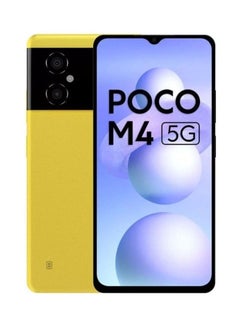 Buy Poco M4 Dual SIM Poco Yellow 6GB RAM 128GB 5G - Global Version in UAE
