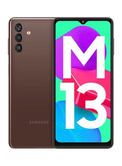 اشتري Galaxy M13 Dual SIM Stardust Brown 6GB RAM 128GB 4G - Indian Version في الامارات