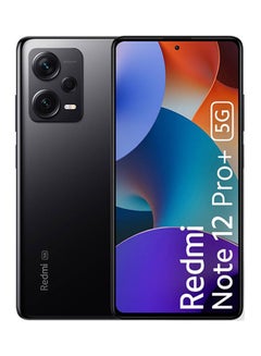 اشتري هاتف Redmi Note 12 Pro+ 5G ثنائي الشريحة باللون الأسود وذاكرة الوصول العشوائي (RAM) سعة 8 جيجابايت وسعة 256 جيجابايت - الإصدار العالمي في مصر