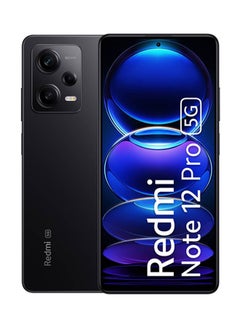 Buy Redmi Note 12 Pro 5G Dual SIM Black 8GB RAM 256GB - Indian Version in Egypt