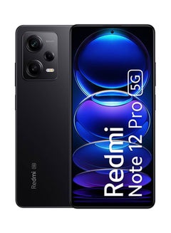 اشتري Redmi Note 12 Pro 5G Dual SIM Black 8GB RAM 128GB - Indian Version في الامارات