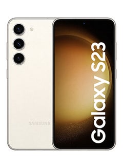 Buy Galaxy S23 5G Dual SIM Cream 8GB RAM 128GB - Middle East Version in Saudi Arabia
