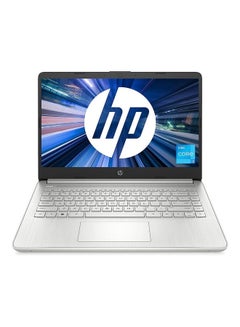 اشتري 14s-dy2507TU Laptop With 14-Inch Display, Core i3-1115G4 Processor/8GB RAM/256GB SSD/Intel Iris XE Graphics/Windows 11 English Silver في الامارات