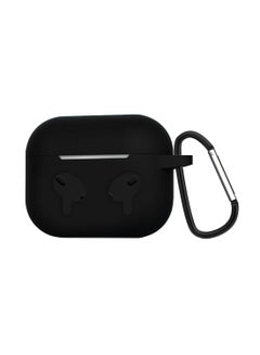 Buy Protective Shockproof Silicone Case Cover for Apple AirPods 3 3rd Generation Black in Saudi Arabia