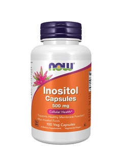 Buy Inositol 500 mg Dietary Supplement  - 100 Capsules in UAE