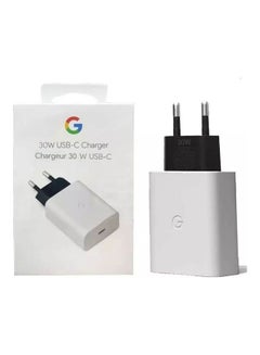 Buy 30W USB C Fast 2 Pins Charger White in UAE