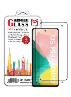 Buy 2 Pack For Samsung Galaxy F54 5G Screen Protector Tempered Glass Full Glue Back Clear in UAE