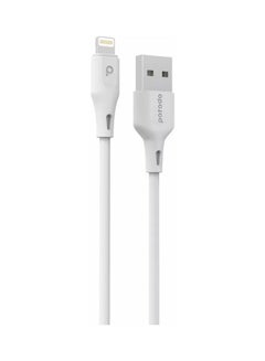 اشتري PVC Lightning Cable 3M 2.4A iPhone Charger Cord Durable Fast Charge And Data Connector Compatible With iPhone 14/14 Plus/ 14 Pro/14 Pro Max/13/12/11/XS/Pro Max /Pro/Mini/SE/ iPad 9 And More, White في الامارات