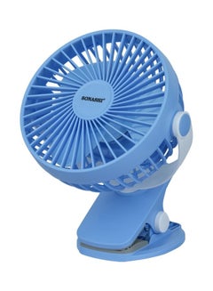 Buy 5 Inch 2 In 1 Desk & Clip Fan With 360°D Rotating Function SRF-105 Blue in UAE
