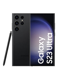 Buy Galaxy S23 Ultra 5G Dual SIM Phantom Black 12GB RAM 256GB - International Version in UAE