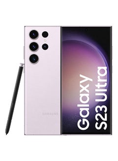 Buy Galaxy S23 Ultra 5G Dual SIM Lavender 8GB RAM 256GB - International Version in UAE
