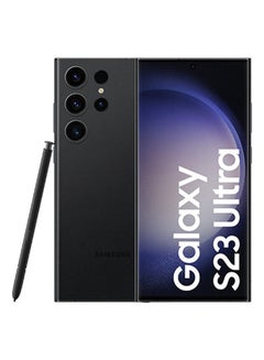 Buy Galaxy S23 Ultra 5G Dual SIM Phantom Black 8GB RAM 256GB - International Version in UAE