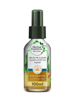 Buy Argan Oil And Aloe Vera Hair Oil Blend 100ml in UAE