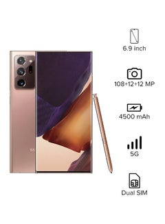 Buy Galaxy Note20 Ultra Dual SIM Mystic Bronze 12GB RAM 256GB 5G - UAE Version in UAE