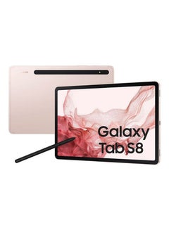Buy Galaxy Tab S8 11 inches 8GB Ram 128GB 5G Pink Gold in UAE