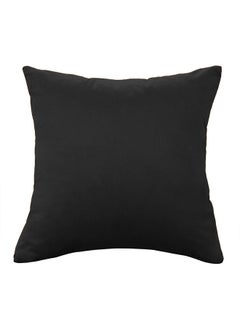 Buy Square Velvet Soft Cushion Black in Saudi Arabia