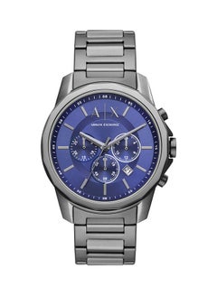 اشتري Men's Chronograph Round Shape Stainless Steel Wrist Watch AX1731 - 44 Mm في الامارات