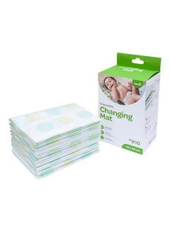 Buy Disposable Waterproof Changing Mats For Baby Portable Diaper Changing Pad 46 X 68 Cm - Pack Of 10 in UAE