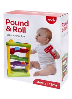 Buy Pound And Roll, Multicolor Early Education Gift For Toddlers in UAE