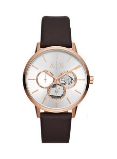 Buy Men's Analog Round Shape Leather Wrist Watch AX2756 - 42 Mm in UAE