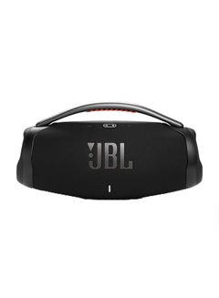 Buy JBL Boombox 3 Powerful Wi-Fi And Bluetooth, Deep Bass, 3-Way Speaker, 24H Battery, 3D Dolby Atmos, Waterproof & Dustproof, Built-In Charger, Self-Tuning Feature Black in Saudi Arabia