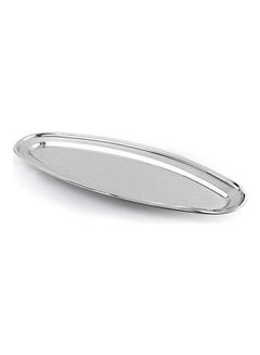 اشتري Premium-Quality Stainless Steel Light-Weight and Food-Grade Tray| Elegant Mirror-Finish Body and Durable Design| Perfect for Serving Fish and Other Food| Silver Silver 80cm في الامارات