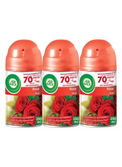 Buy Pack Of 3 Freshmatic Refill Midnight Rose Air Freshener 3 x 250ml in Saudi Arabia