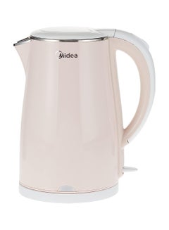 اشتري Stainless Steel Electric Cordless Kettle, 360° Swivel Base, Double Wall Cool Touch Body, Power Cord Storage, Auto Cut-off Function, One Touch Lid Opening, Light Orange 1.7 L MKHJ1705R Pink في الامارات