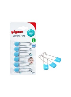 Buy Safety Pins - Large 6 pieces Set Assorted in Saudi Arabia