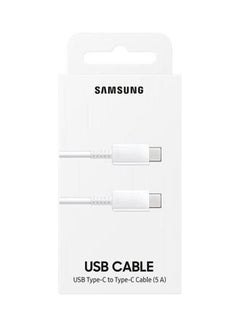 Buy Type-C To Type-C Charging Cable, 1M White in Egypt