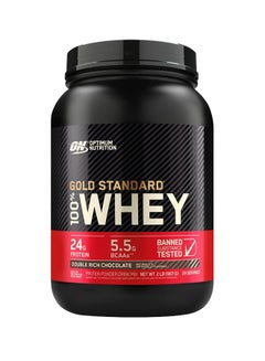 Buy Gold Standard 100% Whey Protein Powder Primary Source Isolate, 24 Grams of Protein for Muscle Support and Recovery - Double Rich Chocolate, 2 Lbs, 29 Servings (907 Grams) in UAE