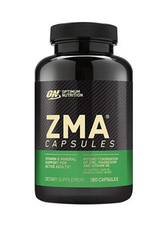 Buy ZMA Zinc for Immune Support, Muscle Recovery and Endurance Supplement for Men and Women, Zinc and Magnesium Supplement - 180 Capsules in Saudi Arabia