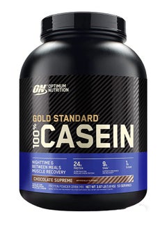 Buy Gold Standard 100% Micellar Casein Protein Powder, 24 Grams of Protein, Slow Digesting, Helps Keep You Full, Overnight Muscle Recovery - Chocolate Supreme, 3.97 Lbs, 53 Servings (1.8 KG) in UAE