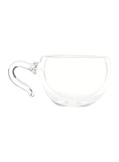 اشتري Double Glass Pyrex Coffee Mug Clear 100ml في مصر