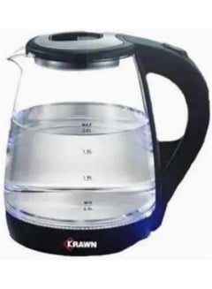 Buy Water Kettle Glass 2.0 L 1000.0 W kw-38118 Black in Saudi Arabia