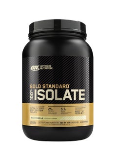 اشتري Gold Standard 100% Isolate, 25 Grams of Protein, Hydrolyzed and Ultra-Filtered Whey Protein Isolate - Rich Vanilla, 1.58 lbs , 24 Servings (720 G) في السعودية