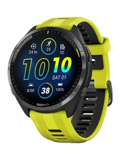 اشتري ساعة Forerunner 965 Premium GPS Running Triathlon الذكية، إطار من التيتانيوم DLC باللون الرمادي الكربوني مع حافظة وسوار سيليكون AMP باللون الأصفر في الامارات