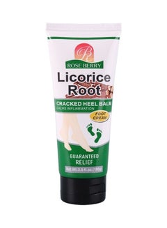 اشتري Licorice Root Cracked Heel Balm Guaranteed Relief Foot Cream Visible Results In 3 Days Clear 100grams في السعودية