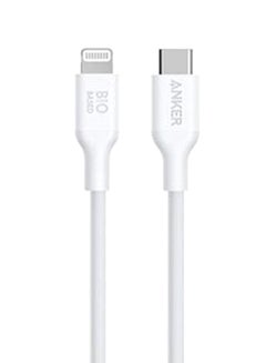 Buy 542 Type-C To Lightning Bio-Based Cable 1.8M White in Saudi Arabia