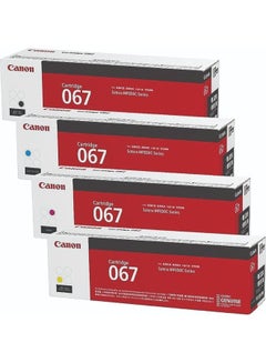Buy 067 Toner Cartridge 4 Pack For MF656Cdw MF654Cdw MF653Cdw LBP632Cdw Print Black/Cyan/Magenta/Yellow in Saudi Arabia