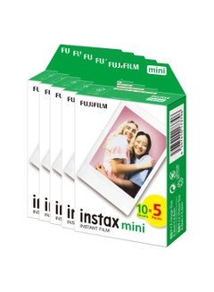 Buy Fujifilm 5 Pack instax mini film bundle White in Saudi Arabia
