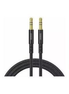 Buy JOYROOM A1 Series SY-20A1 AUX Car Stereo Audio Cable - 2M Black in Egypt