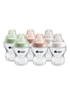 Buy Pack Of 6 Closer To Nature Baby Bottle, 260 Ml, Pp, 0 Months + in UAE