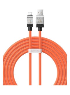 Buy iPhone Cable 2M Fast Charging And Data Cable iPhone Charger Cable 2.4A Lightning Cord Compatible for iPhone 14/14 Pro/14 Plus/14 Pro Max, iPhone 13 Pro 12 Pro Max 11 XS 7 Plus 6S iPad Pro Orange in UAE