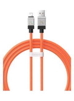 Buy iPhone Cable 1M Fast Charging And Data Cable iPhone Charger Cable 2.4A Lightning Cord Compatible for iPhone 14/14 Pro/14 Plus/14 Pro Max, iPhone 13 Pro 12 Pro Max 11 XS 7 Plus 6S iPad Pro Orange in UAE